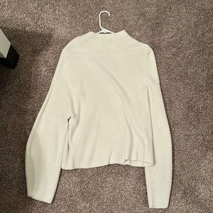 Express white womens mock neck sweater size small